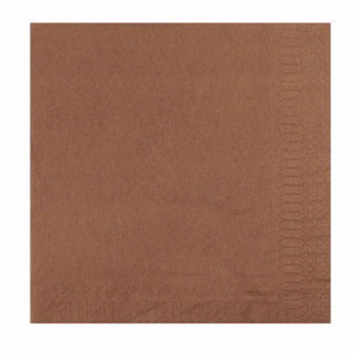 SERV 2P 20X20 CHOCOLAT X100