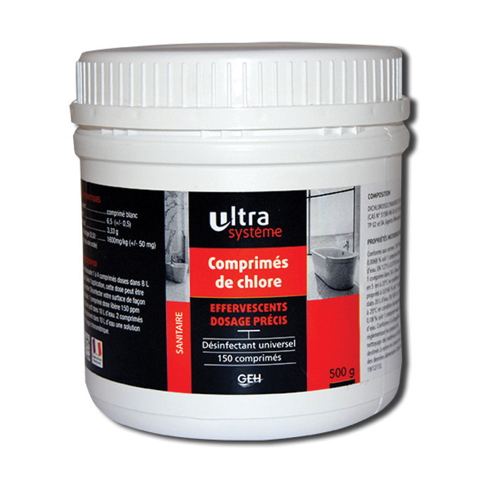 COMPRIMES CHLORE 500GR