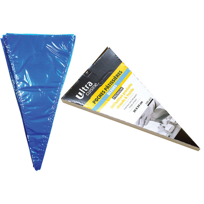 POCHE PATIS 30X54CM BLEU X100