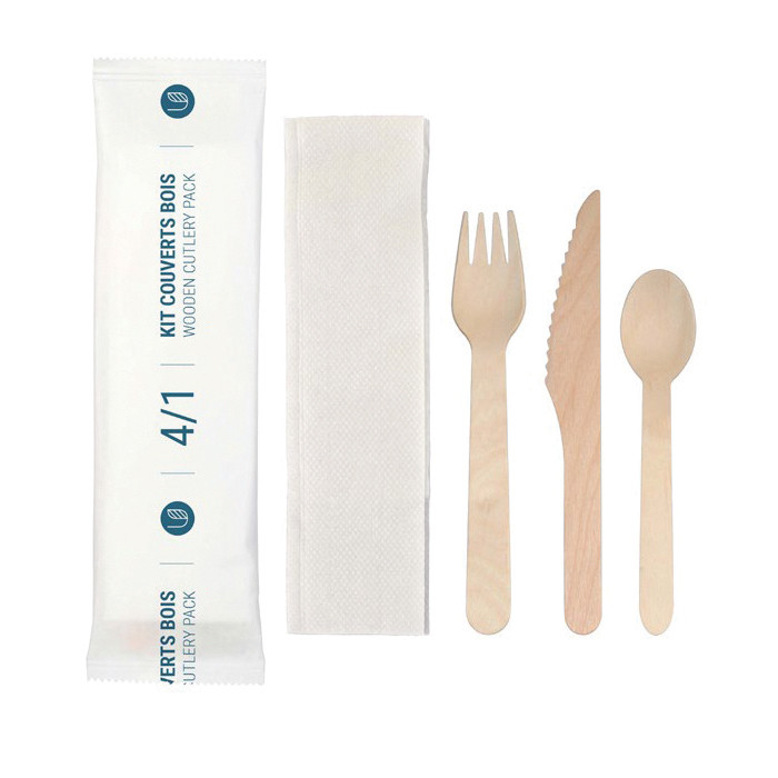 SACHET COUVERT BOIS 4/1X500