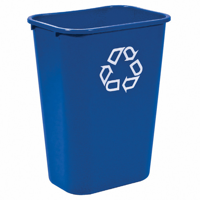 CORB RECT 39L RECYCLAGE BLEU