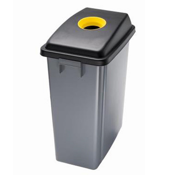 POUB TRI 60L COUV SUP JAUNE