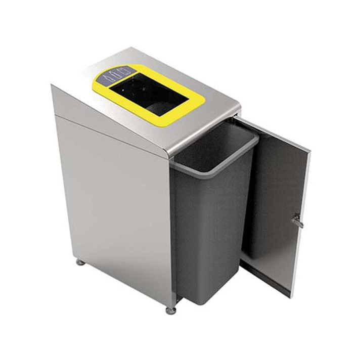 STRUCTURE BORNE DECHET INOX MEDIAL