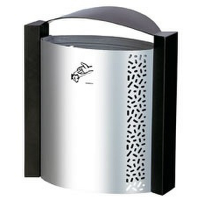 CORB MURALE 40L ACIER GRIS