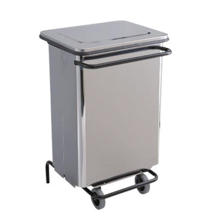 CONTENEUR MOB PED 70L INOX BRO