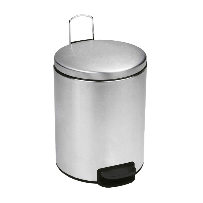 POUB PEDALE + 5L INOX BROSSE