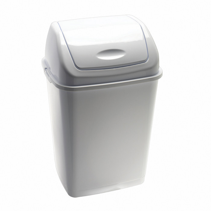 POUB PLAST 35L COUV BASC BLC