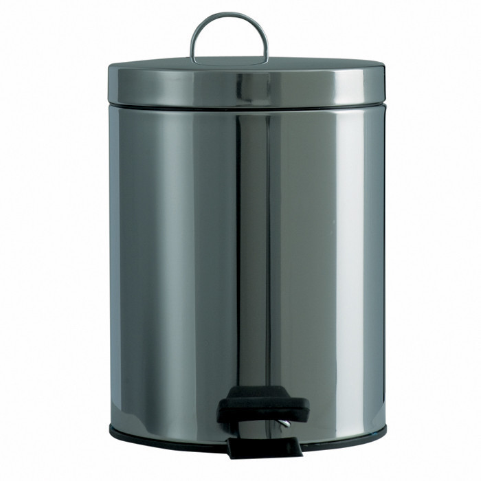 POUB PEDALE 5L INOX BRILLANT