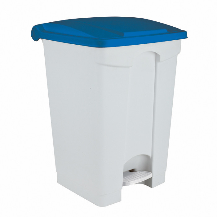 POUB PEDALE PLAST 45L BLC/BLEU