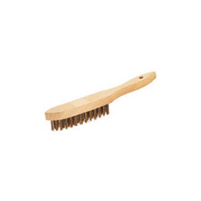 BROSSE METAL 30CM MANCHE BOIS