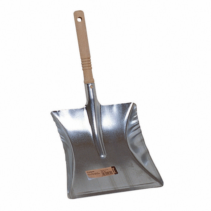 PELLE METAL GALVA MANCHE BOIS