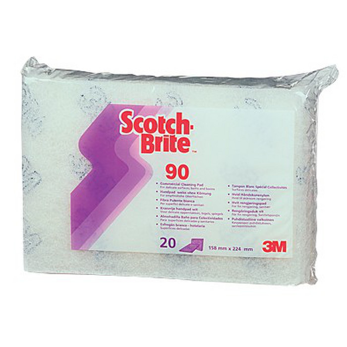 TAMPON ABRAS BLANC 3M 22X15