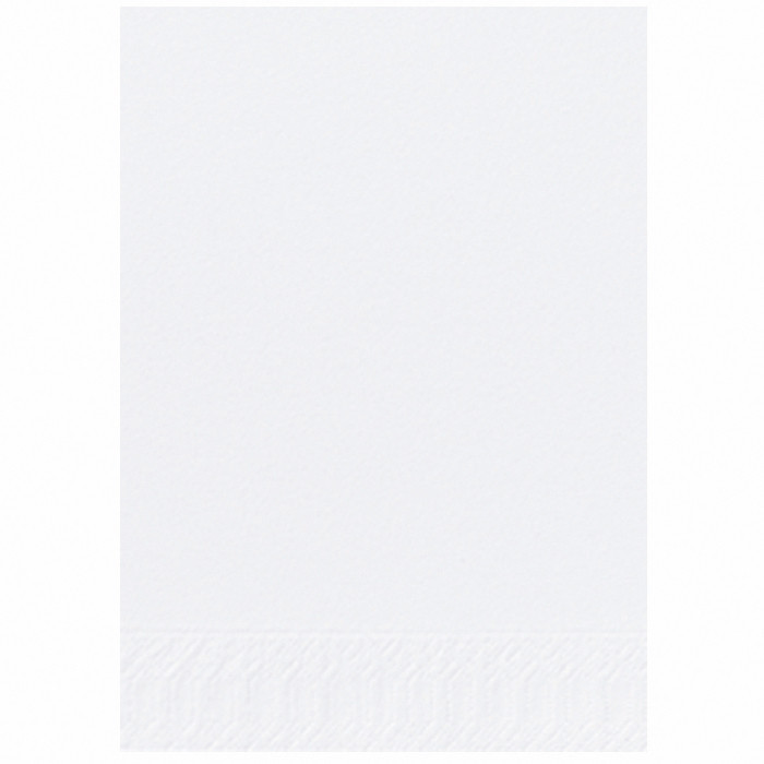 SERV 2P 40X40 BLANC PLIE8 DUNIOUATE
