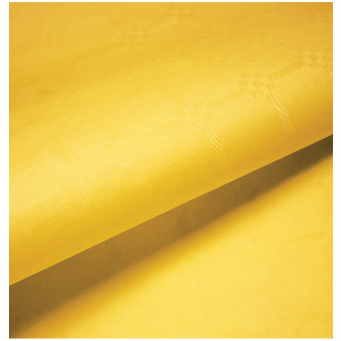NAPPE DAMASSEE 1.20X25M JAUNE