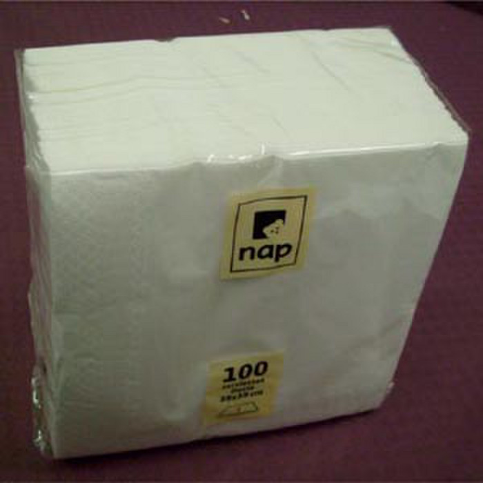 SERV 3P 39X39 BLANC X100