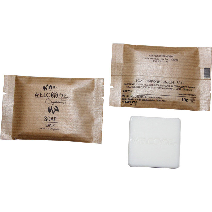 SAVON CARRE 8G FLOWPACK X400