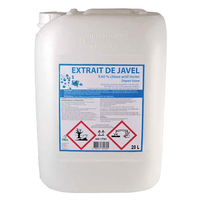 JAVEL 9.6% CONCENTRE 20L