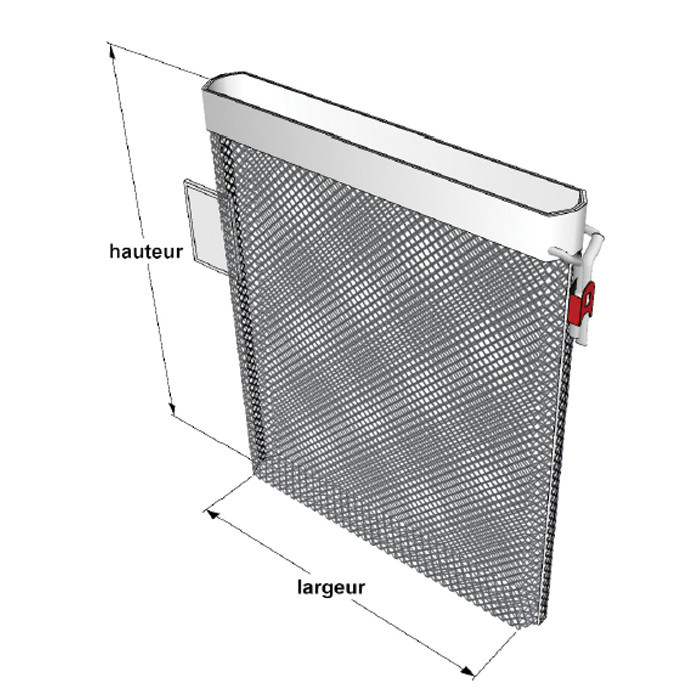 FILET LAV 50X70MM BLANC+CORDON