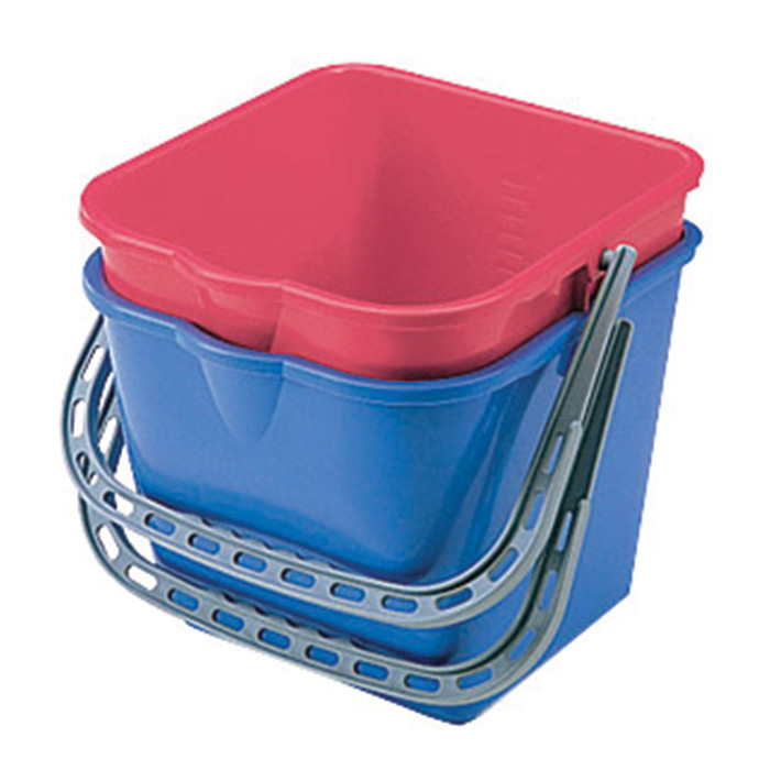 SEAU 15L ROUGE AV/ ANSE