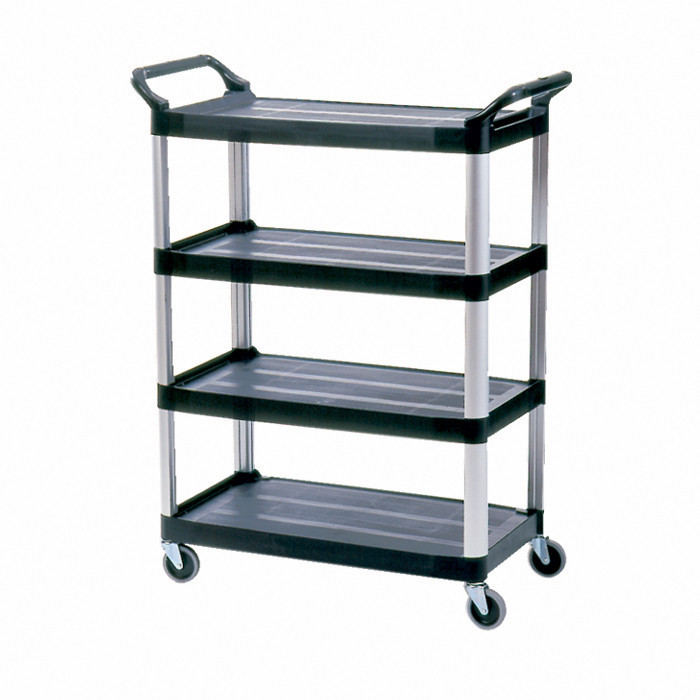 CHARIOT XTRA 4 ETAGERES NOIR