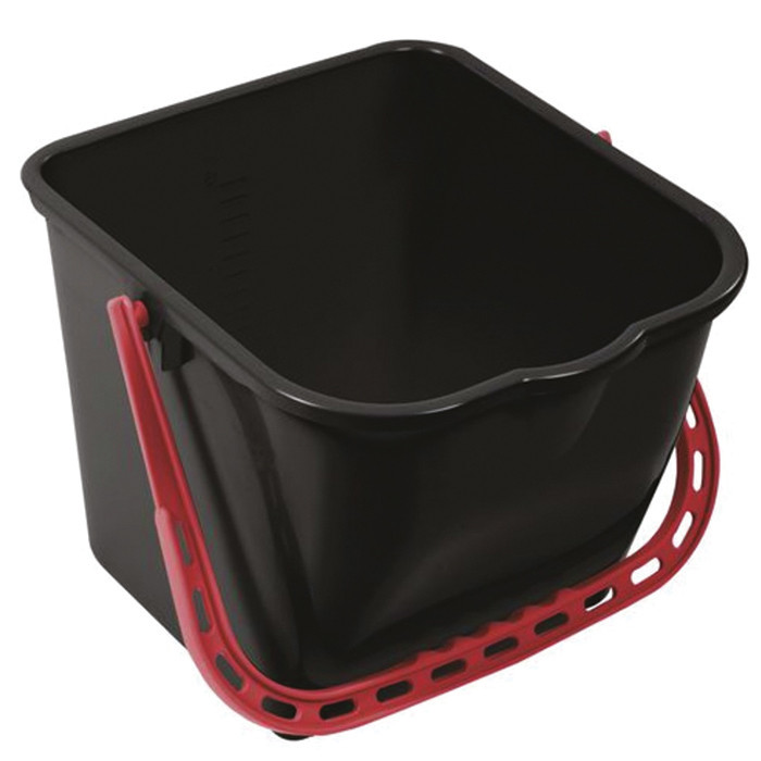 SEAU 15L MODUL NOIR ANSE ROUGE