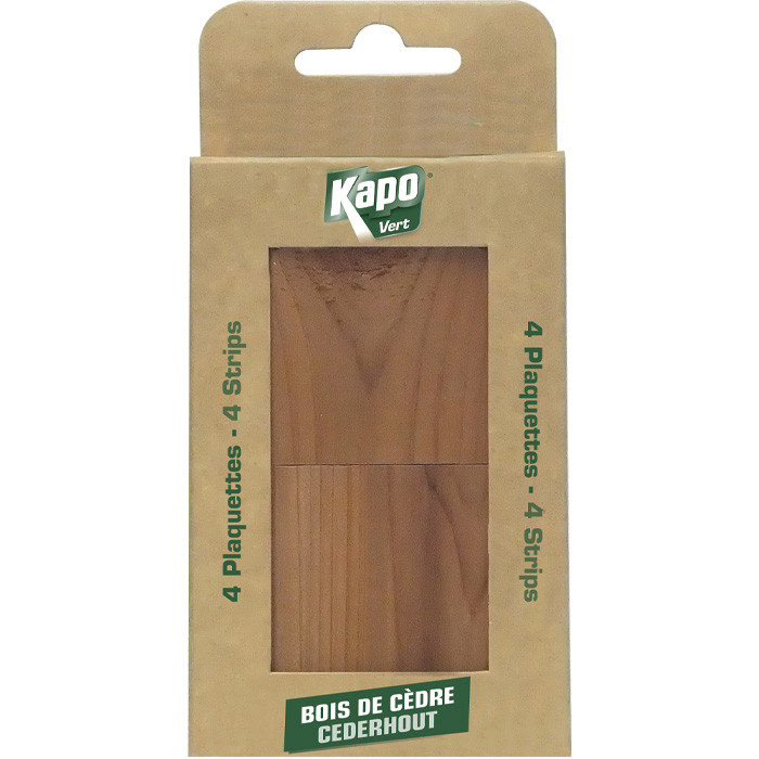 PLAQUETTE AU BOIS DE CÈDRE X4 KAPO