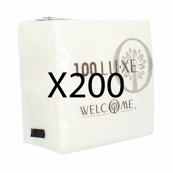LOT DE 20000 SERV BL 2P 30X30