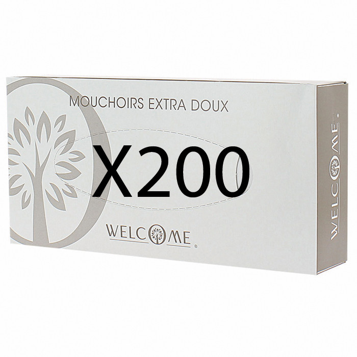 LOT 5 CART DE 40 BTE MOUCHOIR WELCOME