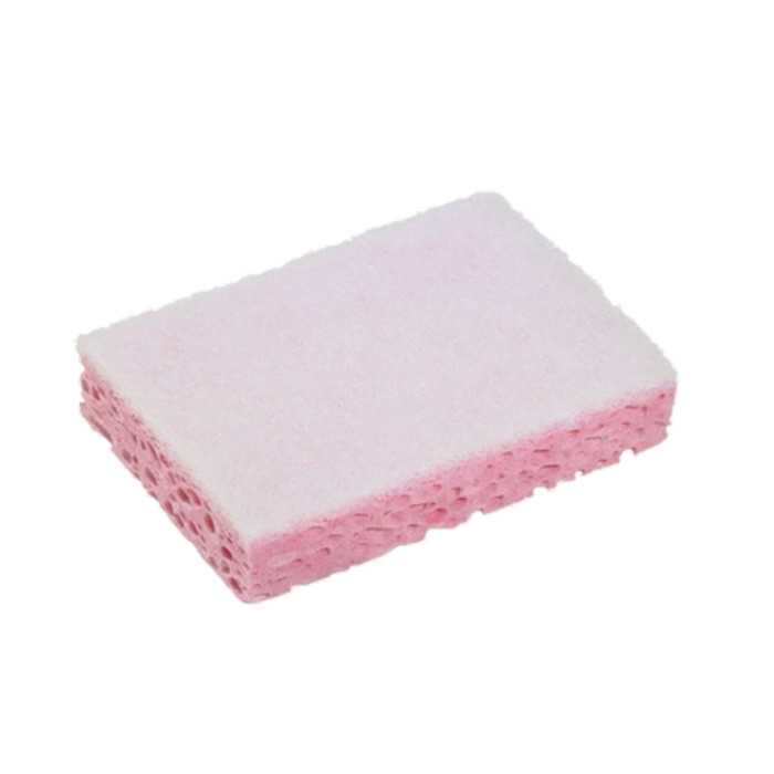 TAMPON EPONGE BLC/ROSE 13X8